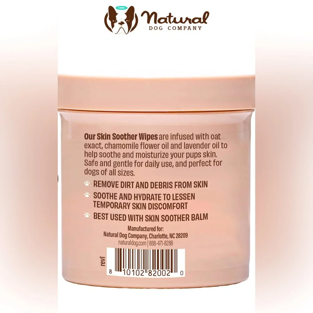 💥HOST PICK💥 • Natural Dog Company • Skin Soothing Wipes • 50 count rounds